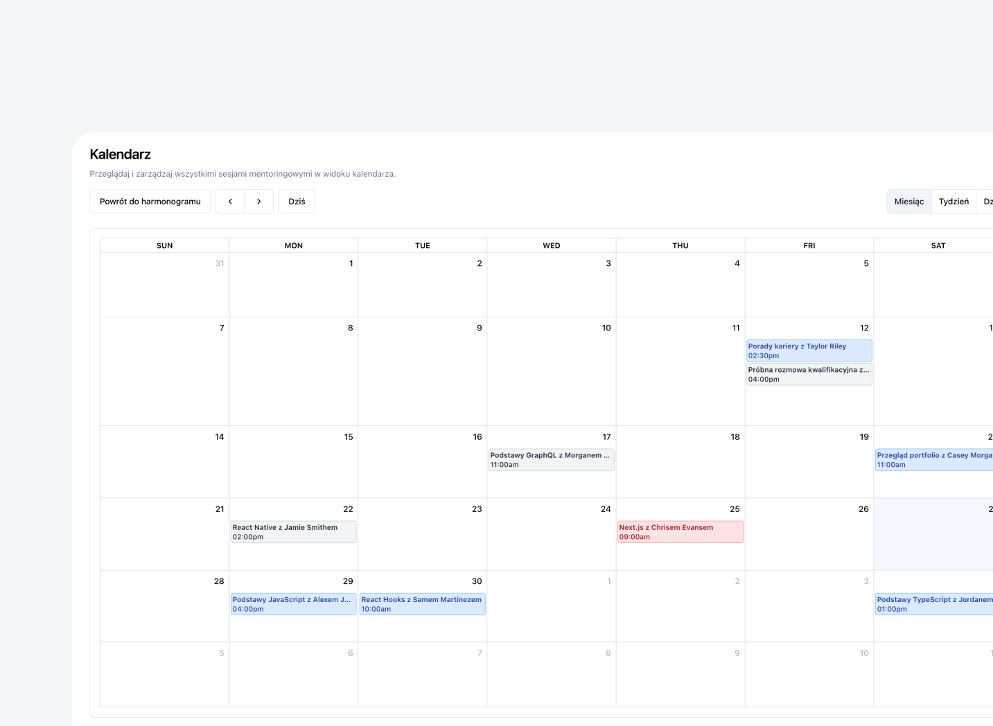 Calendar & Scheduling